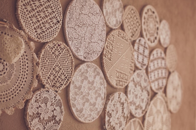 ręcznie haftowane serwetki